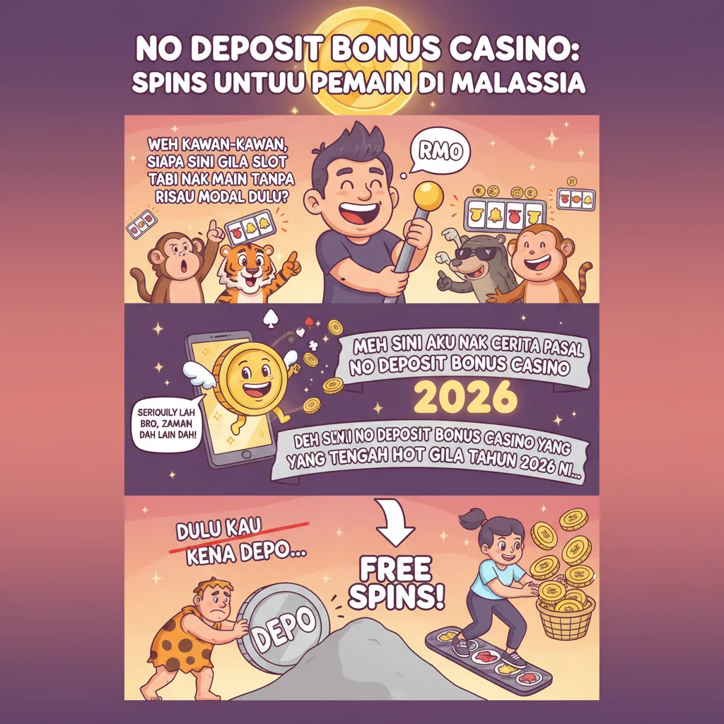 No deposit bonus casino: Spins untuk pemain di Malaysia