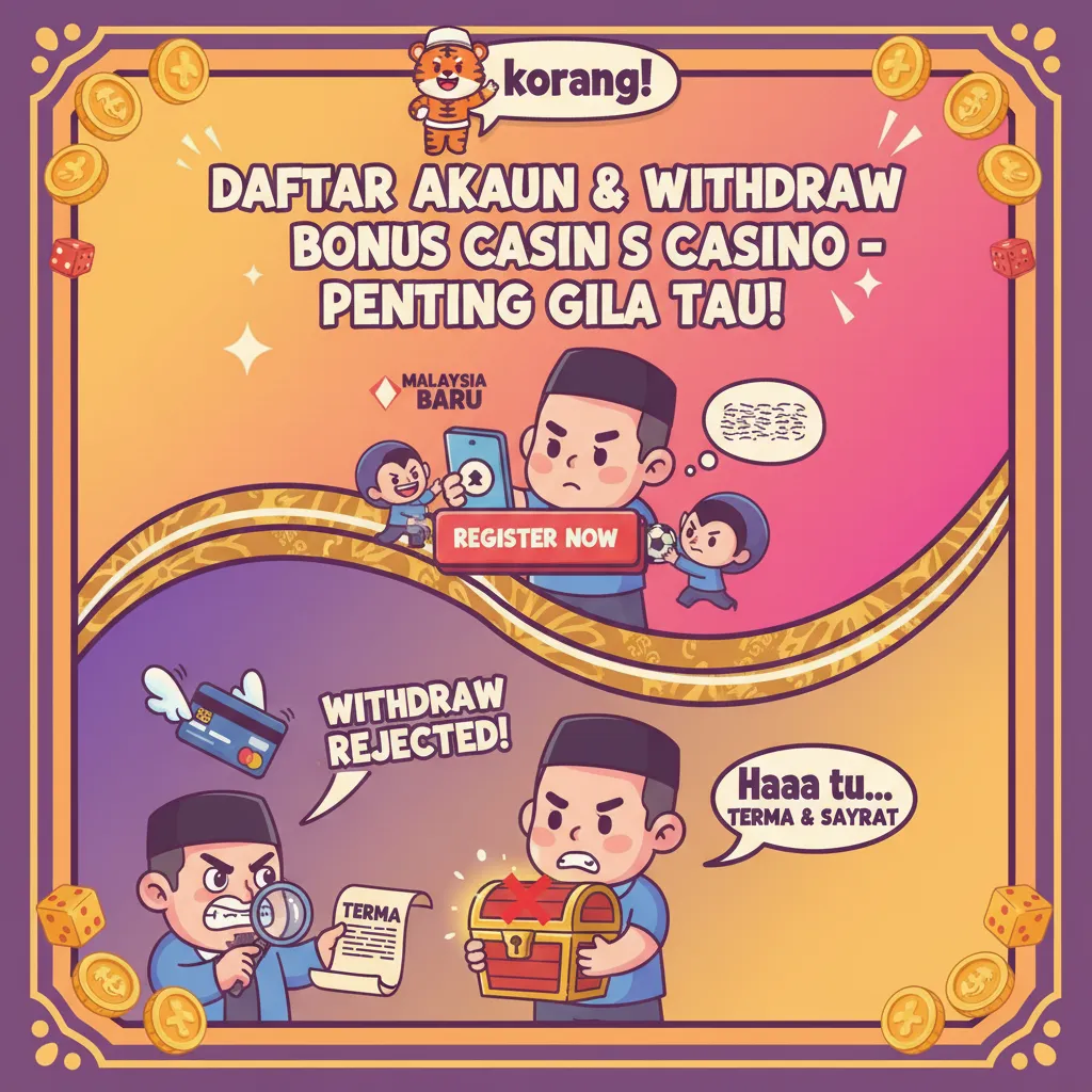 Daftar Akaun Dan Withdraw Bonus Casino
